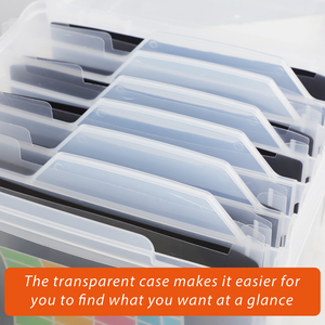 金属工芸品用の6つの取り外し可能な仕切りカードオーガナイザー29575ソフト磁気シートダイカットテンプレート収納ボックス - Product Image 4