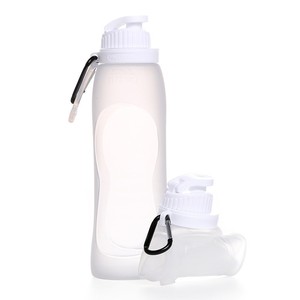 Botella de Agua de Silicona Reutilizable a Prueba de Fugas de 500 ml, Botella de Agua Plegable para Viajes y Deportes - Product Image 5