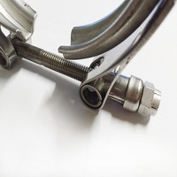 1.5-6.0 ''pince à bande en V à dégagement rapide en acier inoxydable pince à ouverture rapide écrou de serrage en métal pince de tuyau d'échappement