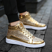 Chaussures pour hommes de marque de luxe, chaussures décontractées rétro, baskets respirantes, chaussures scintillantes, logo personnalisé OEM