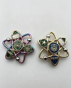 Spinner Metálico Personalizado, Diseño de Moneda Conmemorativa, Juguete Antiestrés de Aleación, Spinner Giratorio 3D para Escritorio, para Adultos, Promocional - Product Image 4