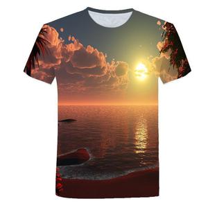 T-Shirt uomo uomo albero 3d stampa 3D t-Shirt uomo con immagine a forma di palma <span class=keywords><strong>mare</strong></span> taglie - Product Image 3