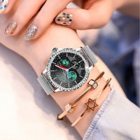 Reloj Inteligente para Mujer NX19 con Marco de Diamantes, Pantalla TFT HD de 1.3 Pulgadas, IP67, Llamadas Bluetooth, Monitoreo del Sueño, Carga Inalámbrica, 5-10 Días de Autonomía