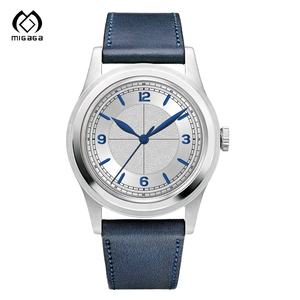 Montre-Bracelet OEM Personnalisée Étanche avec Verre Saphir Dôme et Bracelet en Cuir, Mouvement Entièrement Automatique pour Homme - Product Image 1