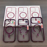 Coque de téléphone portable antichoc magnétique transparente mate à grandes ouvertures pour iPhone 18 17 16 Pro Max – Tendance, prix bas, vente en gros