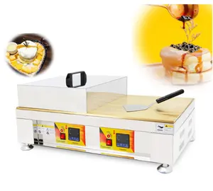 Digitale Kupfer Back platten Souffle Maschine Mini Waffel Pfannkuchen Maker Puff Brot Maschine kommerzielle Bratpfanne