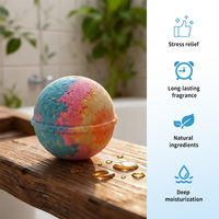 Bombes de bain OEM pour enfants, jouets surprise lumineux dans le noir, boules effervescentes naturelles pour le bain, ensemble de cadeaux de vacances pour enfants, cadeaux de fête