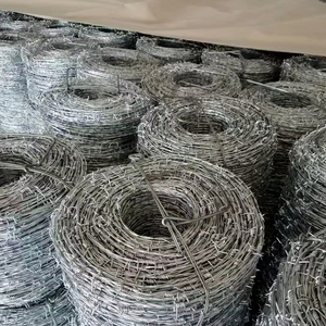 Fil de fer galvanisé, fil barbelé, clôture en bobine avec protection, vente en gros depuis l'usine chinoise - Product Image 1