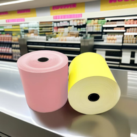Rouleau de reçus thermiques pré-imprimés en couleur pour terminal de paiement, graphiques couleur clairs