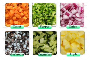 Máquina cortadora industrial para cortar en cubitos papaya, piña, tubérculos, cebolla, papa, tomate y cubos - Product Image 4
