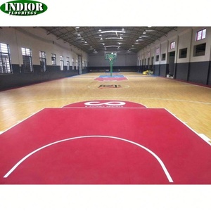 Revêtement de sol en vinyle <span class=keywords><strong>PVC</strong></span> très brillant pour hôtel intérieur moderne du Canada Design de salle de sport en bois avec traitement de surface parquet HEBCN - Product Image 3