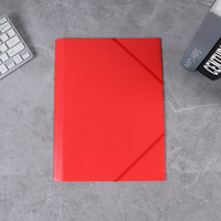 Carpeta de Archivo Multicolor de Plástico A4, Carpeta de Plástico para Empaque con Cuerda Elástica, Carpeta para Documentos