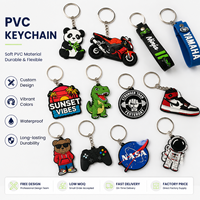 Porte-clés promotionnels en PVC avec logo personnalisé, porte-clés en caoutchouc souple, vente en gros, cadeaux publicitaires, en vrac, OEM, directement de l'usine, faible MOQ