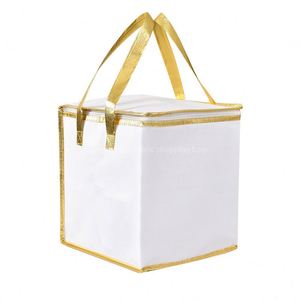 Bolsa Térmica para Llevar Comida, OEM ODM, de Papel de Aluminio y Tela No Tejida, Gruesa y Aislada, Bolsas Personalizadas para Llevar Comida - Product Image 5