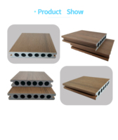 Revêtement de sol WPC co-extrudé bicolore avec surface brossée lisse
