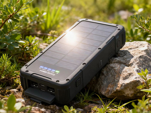 Batterie externe étanche IP67 durable 30000mAh, avec lampe torche LED intégrée, alimentation solaire 22.5W, double ports de sortie USB-A+C SP6730 - Product Image 6