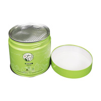 Boîte en métal scellée à la machine avec anneau de traction, couvercle hermétique à vis, boîte en métal avec couvercle à feuille pelable, emballage pour matcha, café, alimentaire, sans danger pour les aliments
