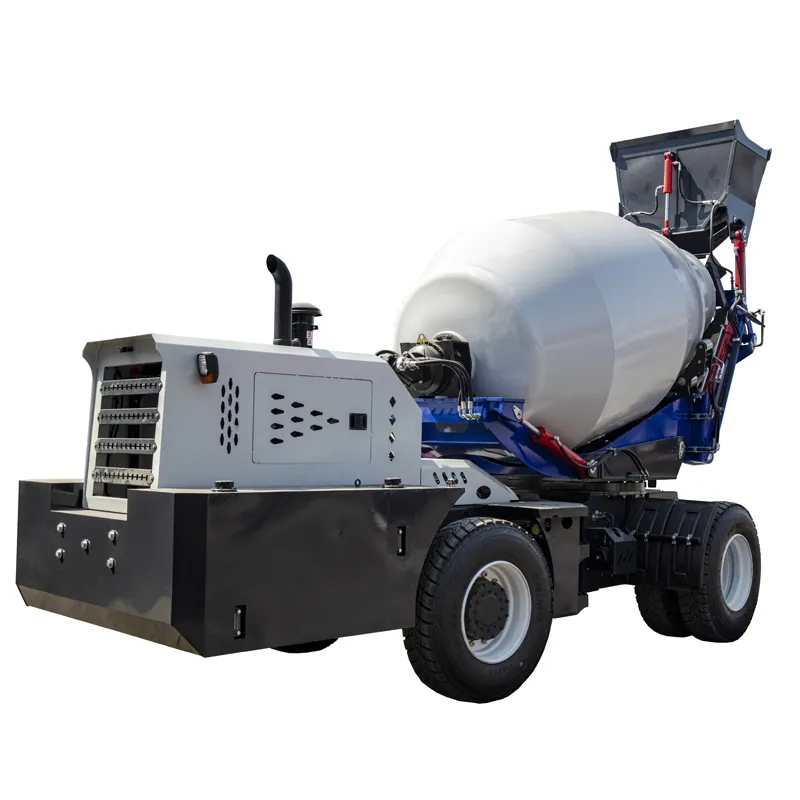 5cbm Volautomatisch Laden Zelfladende Betoncement Mixer Truck Gemaakt In China Zelfladende Betonmixer