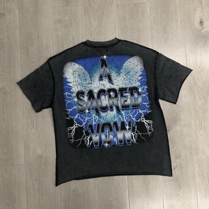 Camiseta <span class=keywords><strong>Vintage</strong></span> Retro Estilo Hip Hop con Gráficos, Inspirada en el Streetwear, para Fans de la Cultura Urbana y Espectáculos en Vivo - Product Image 3