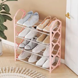 Moderno Estante de Almacenamiento de Zapatos Desmontable de 4 Niveles, Tipo Piso, con Marco Duradero de Hierro y Paneles de Plástico para Uso en el Hogar, Dormitorio o Sala de Estar - Product Image 4