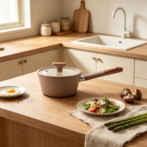 Ensemble de casseroles en céramique de haute qualité, <span class=keywords><strong>induction</strong></span>, 5 pièces, nouveaux arrivages, ensembles de casseroles en aluminium antiadhésifs - Product Image 3