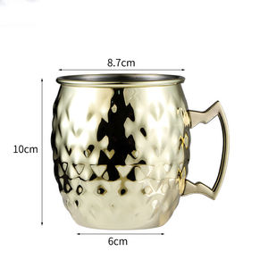 鸡尾酒不锈钢莫斯科穆勒杯锤打铜杯适用于法国Ocean 5 Poit Dhubh Port Askaig Port <span class=keywords><strong>Charlotte</strong></span> - Product Image 3