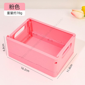 Cajas de Almacenamiento Plegables de PP, Tamaño Pequeño, Apilables, Portátiles, de Plástico, para Papelería, Venta al Por Mayor - Product Image 3