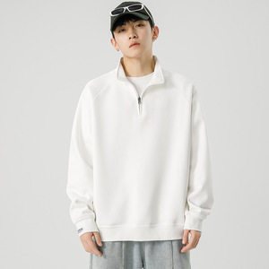 Orgánico no tóxico 100% algodón doble cara personalizado fino peso ligero Terry Vintage en blanco de talla grande pulóver Sudadera con capucha para hombre - Product Image 2