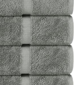 Serviettes de bain pour adultes en coton 100% tissé, couleur unie, luxe, 70x140cm, ensemble pour usage hôtelier - Product Image 3