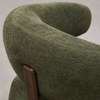 Fauteuil de salon moderne en bois et tissu, fauteuil d'appoint pour meubles de maison