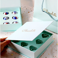 Luxus geprägte Gold Logo Schokolade Geschenk verpackung Box mit benutzer definierten Design