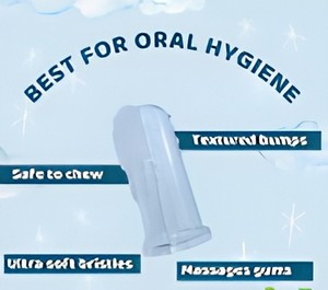 Cepillo de Dientes de Silicona para Bebés con Estuche de Almacenamiento y Masajeador Bucal para el Cuidado de la Dentición Infantil - Product Image 3