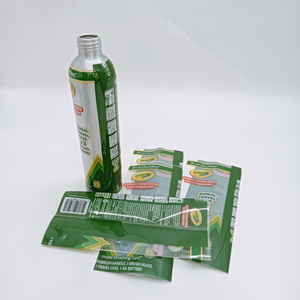 Zhiye Tùy Chỉnh Con Dấu Nhiệt Nước Chai Pet Thu Nhỏ Ban Nhạc PVC Phim Thu Nhỏ Tay Áo Gói Phim Cho Bao Bì Tùy Chỉnh Nhãn Chai Pet - Product Image 1