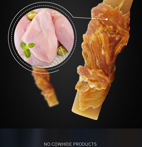 Cane per animali domestici produttore di involtini di pollo naturale rotola ossa mastica il cane aromatizzato alle arachidi tratta spuntini per cani per cuccioli - Product Image 6