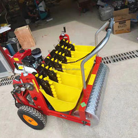 Moteur à essence manuel de 1-6 rangées plantant la machine de semoir de semoir de graines d'ail pour le prix de gros