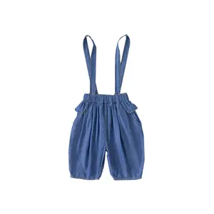 Kinder Overalls Zomer Meisjes Zachte Denim Jarretel Broek