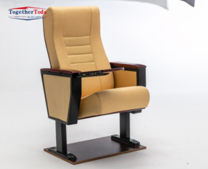 Factory Direct Sale Comfortable Adjustable Customizable with Cup Holder and Writing Board School Hall Auditorium Theater <b>Chair</b> - Product Image 1