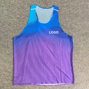 Wholesale <strong>Singlets</strong> Customized Full Sublimation Printing Men's <strong>Singlet</strong> Quick Dry <strong>Running</strong> <strong>Singlets</strong> - Product Image 1