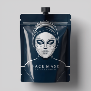 Bolsa personalizada con boquilla para rellenar líquidos, tipo stand-up pouch, para envasar cremas de cuidado de la piel. - Product Image 1