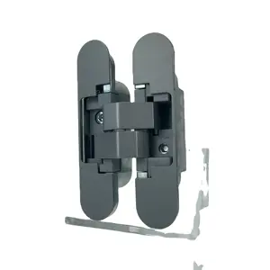 GE35 çinko alaşımı beyaz ağır 3D ayarlanabilir görünmez gizli 40 KG ahşap kapı menteşeler
