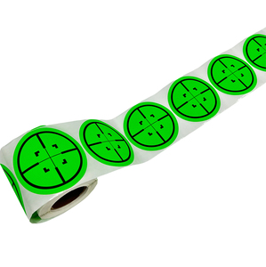 Bersagli Adesivi Reattivi per Poligono di Tiro, 3 Pollici, Verde Fluorescente e Nero - Product Image 4