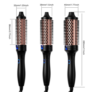 Brosse lissante magique personnalisée de qualité supérieure avec écran LED, plaques en céramique titane électriques pour cheveux raides, usage domestique et hôtelier - Product Image 2