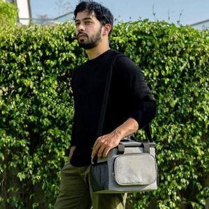 Sac isotherme personnalisé pour pique-nique en plein air, sac à lunch isotherme en polyester 600D - Product Image 6