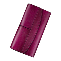 Dompet Pendek Mewah Kulit Asli Gaya Baru Antik Dompet Kartu Bisnis Pria