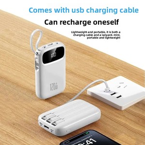 [Certificato 3C, sicuro per aerei] <span class=keywords><strong>Power</strong></span> Bank al Litio Polimero Ultra-sottile da 20.000 mAh con Ricarica Ultra-rapida da 22.5W e 4 Cavi Portatili - Product Image 5
