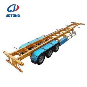 Semi-remorque squelette porte-conteneurs 2 essieux 40 pieds pour transport <span class=keywords><strong>de</strong></span> marchandises - Product Image 1