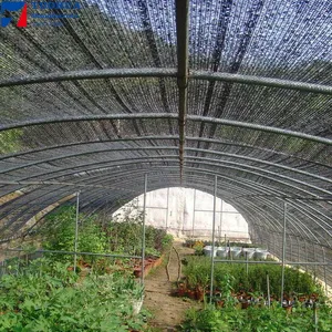 40% 60% 80% panno di rete ombreggiante resistente ai raggi UV nero per l'agricoltura