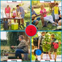 Capacité de charge extérieure 400lbs Tabouret pliant portable Léger Camping Pêche Randonnée Tabouret pliable