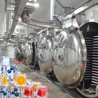 Machine de lyophilisation industrielle ronde de grande taille pour fruits, légumes et aliments