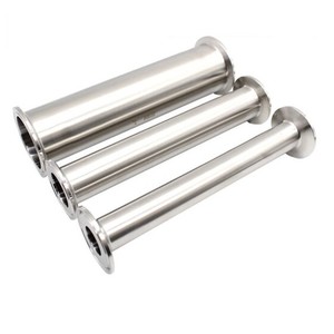 Sambungan Pipa <span class=keywords><strong>Stainless</strong></span> <span class=keywords><strong>Steel</strong></span> Sanitary Seamless 250 mm Panjang Spool dengan Diameter Dalam 80 mm Tebal 3mm Poles Matte SS304 1 Clamp - Product Image 5